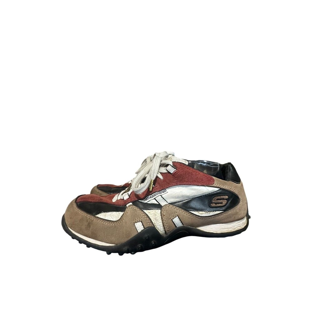 Vintage Sketchers Leather Suede Low Top Mens Size 11 Multicolor Y2K Shoes